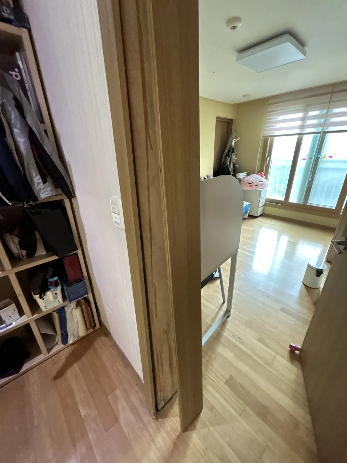 분당 손상된 세대 내부 방문, 복원 전 상태